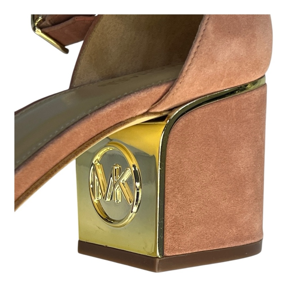 Lana Suede Sandal Michael Kors Brown Block Heel Sandals EUC - they may be  NWOT - Picture 6 of 13